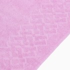 Полотенце махровое Baldric 30Х30см, цвет розовый, 380г/м2, 100% хлопок - Фото 3