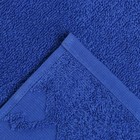 Полотенце махровое Baldric 30Х30см, цвет синий, 380г/м2, 100% хлопок - Фото 3