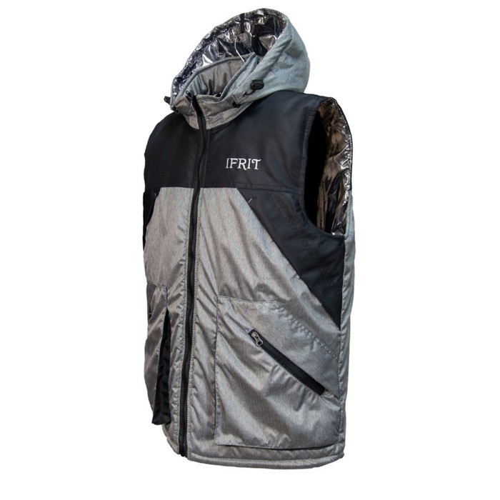 Жилет"Gorgon"Ткань:Taslan Membrane,Утеп:Insulate 200 гр./м2,цвет Серый,р-р56-58 61063