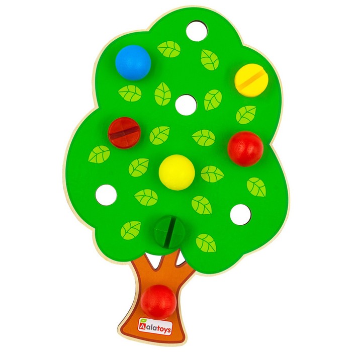 Сортер Alatoys с пинцетом «Дерево» - фото 1906211766