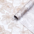 Бумага силиконизированная «Маки и птички»,  хохлома, 0,38 х 5 м - фото 10331450
