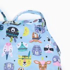 Купальник слитный для девочки, цвет голубой/зверята, рост 104 см - фото 26020189