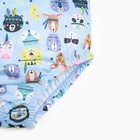 Купальник слитный для девочки, цвет голубой/зверята, рост 104 см - фото 26020190