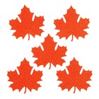 Набор листьев «Клён» блестящие большие, 5 шт., цвет МИКС - фото 281070499