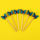 Шпажки бабочки, набор 6 шт, цвет МИКС - Фото 9