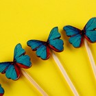 Шпажки бабочки, набор 6 шт, цвет МИКС - Фото 10