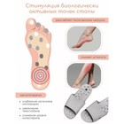 Тапочки с массажным эффектом Home Massage, открытый нос, размер 38-39 - Фото 2