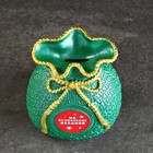 Копилка "Мешок денег, на исполнение желаний" зеленая, золотая, красная, 15 см - Фото 4