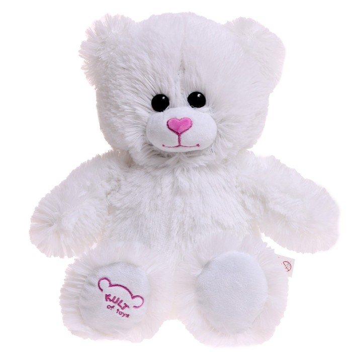 Мягкая игрушка «Медведь», 30 см по спинке, цвет белый