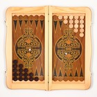 Нарды "Морские", деревянная доска 55 х 55 см, с полем для игры в шашки - фото 8643203