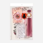 Набор «Любовь», 4 предмета: локон на заколке, переводное тату, расчёска, мелок для волос, цвет МИКС - фото 24524549