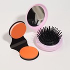 Набор «Любовь», 4 предмета: локон на заколке, переводное тату, расчёска, мелок для волос, цвет МИКС - фото 24524544