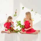 Комплект для девочки (блузка, шорты) MINAKU красный, рост 116 см 9484352 - фото 14163013