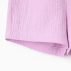 Комплект для девочки (блузка, шорты) MINAKU цвет лиловый, рост 134 - Фото 16
