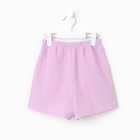 Комплект для девочки (блузка, шорты) MINAKU цвет лиловый, рост 134 - Фото 17