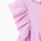 Комплект для девочки (блузка, шорты) MINAKU цвет лиловый, рост 134 - Фото 12