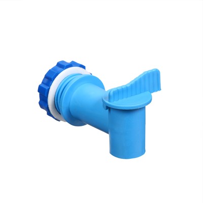 Кран для бака, бочки, канистры, d=24 мм, пластиковый, синий