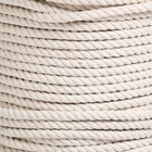 Канат хлопчатобумажный 8 мм (120 м) белый - фото 24726955