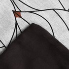 Постельное бельё Этель 2 сп "Black leaves" 175х215 см, 200х220 см, 70х70 см -2 шт, поплин, 125 г/м2 - фото 42138786