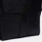 Сумка планшет мужская, чёрная - Фото 4