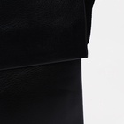 Сумка планшет мужская, 3 отдела на молнии, 2 наружных кармана, регулируемый ремень, чёрная - фото 47156475