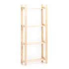 Стеллаж деревянный «Альфа плюс», 4 полки, 159×64×28 см, напольный, «Добропаровъ» - Фото 6