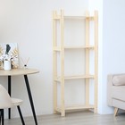 Стеллаж деревянный «Альфа плюс», 4 полки, 159×64×28 см, напольный, «Добропаровъ» - Фото 4