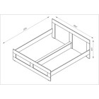 Кровать двуспальная «Сириус», 180×200 см, ортопедическое основание, цвет венге - Фото 2