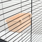 Кормушка для птиц большая, прямоугольная, в клетку, 8×5×4.5 см, бежевая - Фото 6