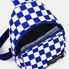 Сумка детская на молнии, через плечо, цвет синий - фото 24317578