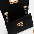 Сумка-мессенджер детская для девочки, чёрная - Фото 3