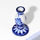 Подсвечник, гжель 6 см - Фото 3