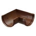 Угол водосточного желоба DÖCKE PREMIUM, 90˚, цвет каштан - Фото 1