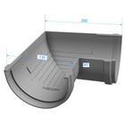 Угол водосточного желоба DÖCKE PREMIUM, 90˚, цвет каштан - Фото 2