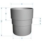 Муфта соединительная для водостока DÖCKE PREMIUM, цвет шоколад - Фото 2