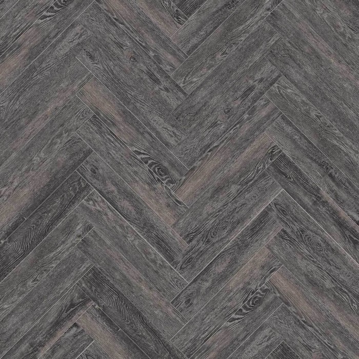 Водостойкий SPC ламинат CronaFloor Herringbone 4V H006, 640×128×4.5 мм, цвет дуб бордо, 1.31 м² - Фото 1