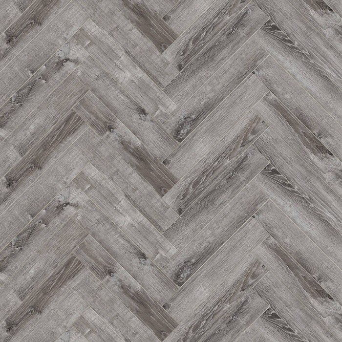 Водостойкий SPC ламинат CronaFloor Herringbone 4V H009, 640×128×4.5 мм, цвет дуб тулон, 1.31 м² - Фото 1