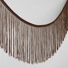 Тесьма декоративная «Бахрома», 15 см, 5±0.5 м, коричневая - Фото 1