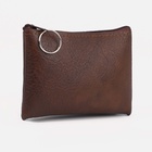 Кошелёк женский на молнии, 14×1×9 см, тёмно-коричневый - Фото 2