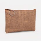 Кошелёк женский на молнии, 14×1×9 см, коричневый - Фото 1