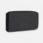 Кошелёк женский на молниях, 18.5×4×9.5 см, чёрный - Фото 3