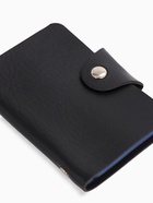 Визитница на кнопке, 12 карт, однотонная, чёрная - Фото 2