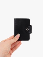 Визитница на кнопке, 12 карт, однотонная, чёрная - Фото 4