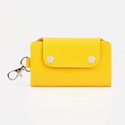 Ключница карманная на кнопках, 7 карабинов, размер 11×2×6.5 см, жёлтая - Фото 2