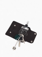 Ключница карманная на кнопках, 7 карабинов, размер 11×2×6.5 см, чёрная - Фото 2