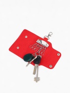 Ключница карманная на кнопках, 7 карабинов, размер 11×2×6.5 см, красная - Фото 2