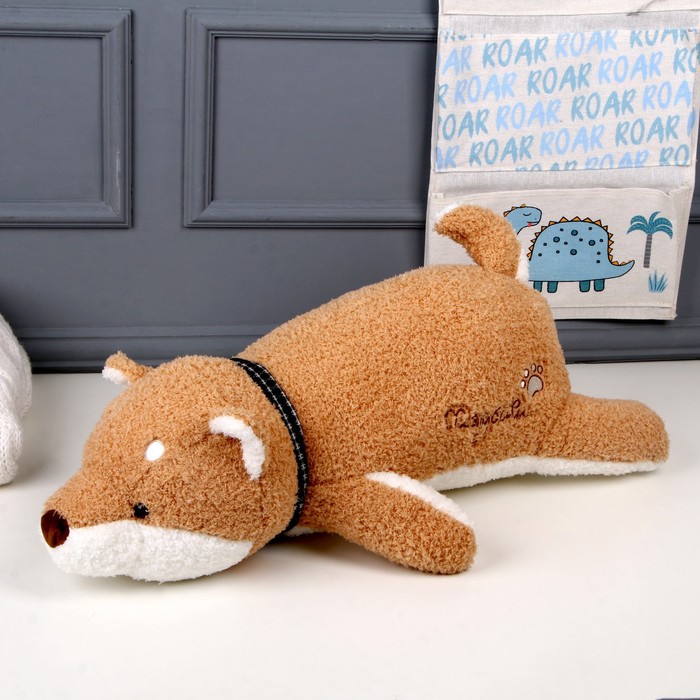 Мягкая игрушка-подушка «Собака», 60 см, цвет коричневый - фото 1907660094