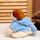 Мягкая игрушка «Собака», в костюме зайца, 18 см, цвет синий - Фото 6