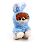 Мягкая игрушка «Собака», в костюме зайца, 18 см, цвет синий - Фото 7