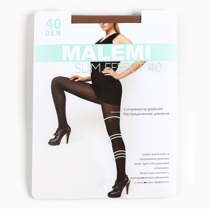 

Колготки женские Malemi Slim Effect 40, цвет телесный (melon), размер 3